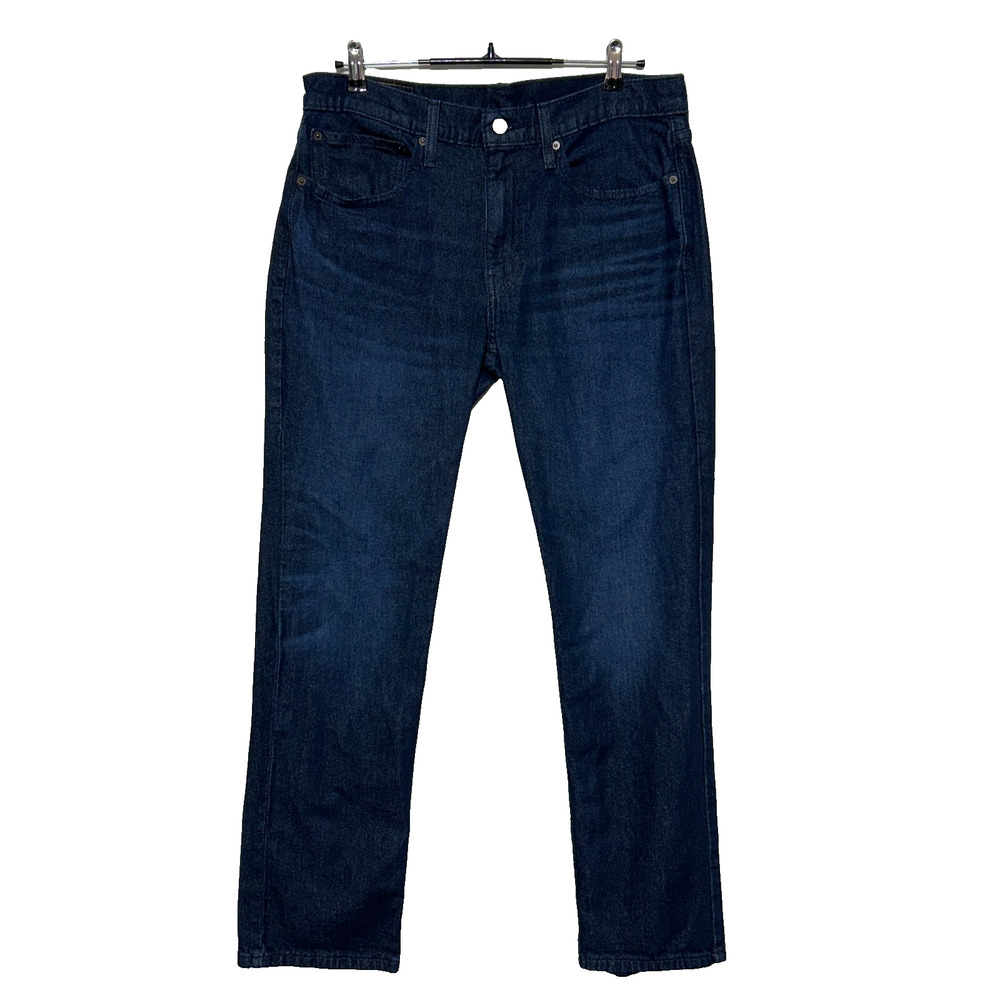Levis 514 Jeans Mens 34x32 Blue Dark Wash Straight Leg Workwear Chore